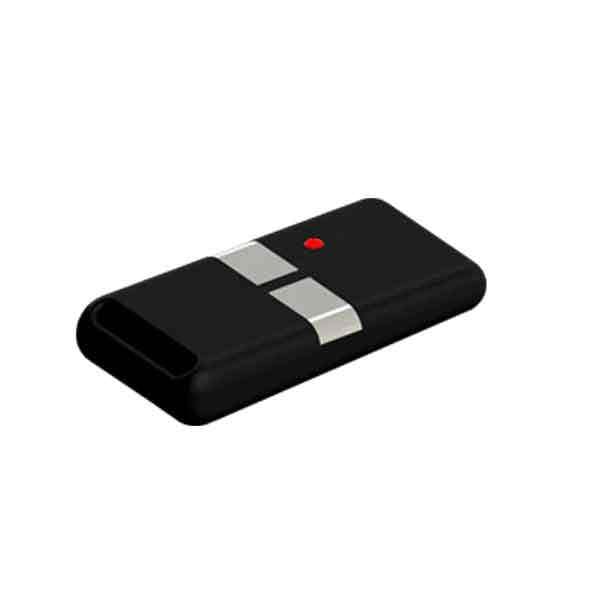 TRINE: 018-4 Wireless Transmitter, Two Button Transmitter - Black